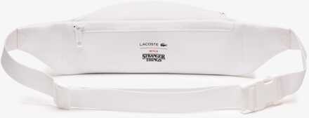 Lacoste Accessories Lacoste Netflix Croc Print Waist Bag in White Wit