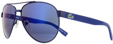 Lacoste Aviator Mens Blue Blue Blauwe zonnebril