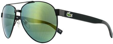 Lacoste Aviator unisex matgroene groene spiegel zonnebril - maat