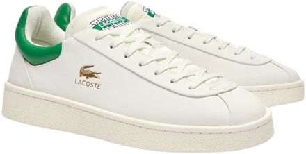 Lacoste Baseshot Sneakers Heren wit - groen - 46