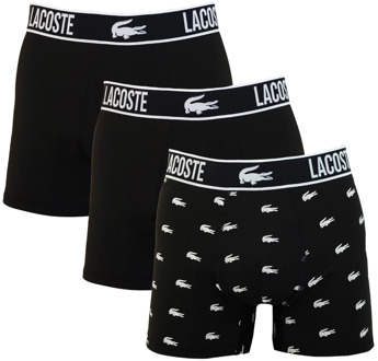 Lacoste Bedrukte Boxershorts 3-Pack Lacoste , Multicolor , Heren - Xl,L,M