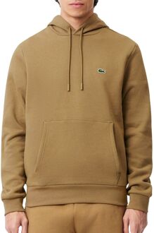 Lacoste Beige Hoodie Sweater Casual Herfst Winter Lacoste , Beige , Heren - 2Xl,Xl,L