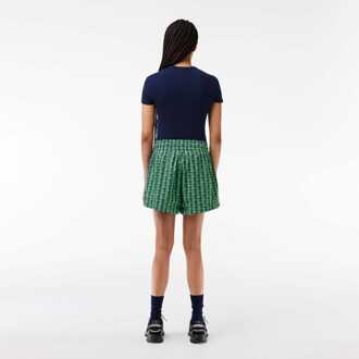 Lacoste Bermuda met monogramprint voor dames in groen - EU 38 / UK 10