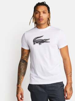 Lacoste Big Croc Logo - Heren T-shirts White - XL