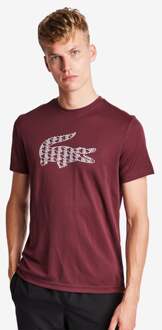 Lacoste Big Croc Logo T-shirts Heren - Rood - Maat L Red