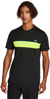 Lacoste Big Croc Logo T-shirts Heren - Zwart - Maat M Black