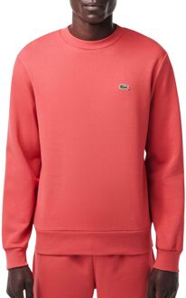 Lacoste Bio Cotton Fleece Crew Sweater Heren rood - L