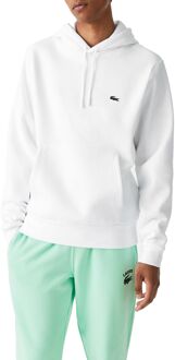 Lacoste Bio Cotton Fleece Hoodie Heren wit - S