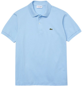 Lacoste Blauw Piqué Polo Shirt Lacoste , Blue , Heren