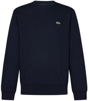 Lacoste Blauwe Classic-fit Sweatshirt voor Mannen Lacoste , Blue , Heren