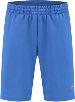 Lacoste Blauwe Fleece Shorts met Trekkoord Lacoste , Blue , Heren