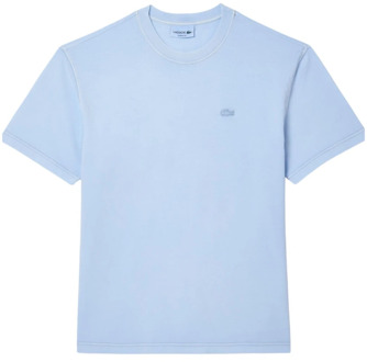 Lacoste Blauwe Krokodil T-shirt Lacoste , Blue , Heren - S,Xs