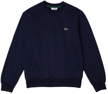 Lacoste Blauwe Sweater Klassiek Logo Ontwerp Lacoste , Blue , Heren - 2Xl,Xl,L,M,S,3Xl