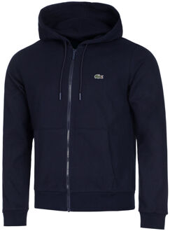 Lacoste Blauwe Zip Hoodie voor Heren Lacoste , Blue , Heren - 2Xl,Xl,L,M,S