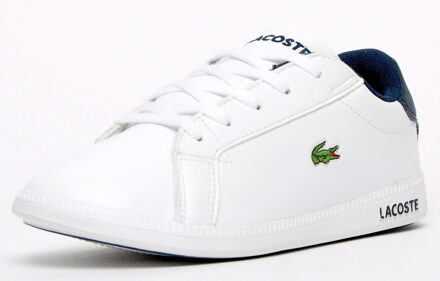 Lacoste Boy's Lacoste Children Graduate Trainers in White Navy Wit - EU 17.5 / UK 1.5