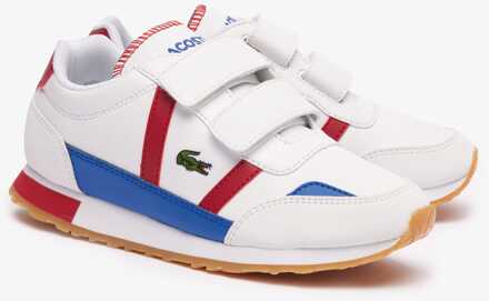 Lacoste Boy's Lacoste Childrens Partner Trainers in White red Wit