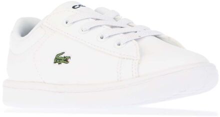 Lacoste Boy's Lacoste Infant Carnaby Evo Trainers in White Navy Blauw en wit