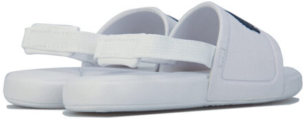Lacoste Boy's Lacoste Infant L.30 Slide Sandals in White blue Wit - EU 24 / UK 7