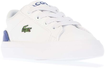 Lacoste Boy's Lacoste Infant Lerond Trainers in White blue Wit - EU 22 / UK 5