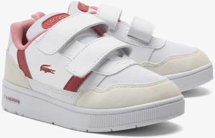 Lacoste Boy's Lacoste Infants T-Clip Trainers in White pink - maat EU 20 / UK 4 Wit