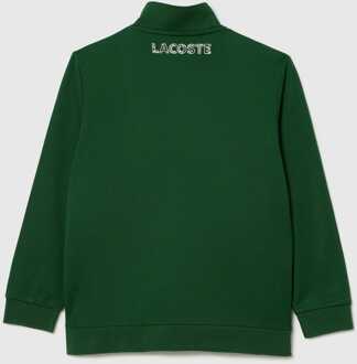 Lacoste Boy's Lacoste Juniors Tennis Tracksuit in Green White Groen - 14J / 164cm