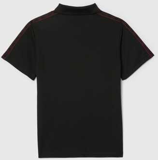 Lacoste Boy's Lacoste Juniors Ultra Dry Tennis Polo Shirt in Black - maat 3J / 98cm Zwart