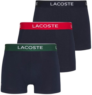 Lacoste Casual Short Boxershorts (3-pack) Onderbroek - Mannen - navy/rood/groen