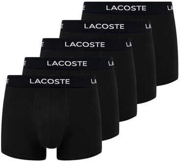 Lacoste Casual Short Boxershorts Heren (5-pack) zwart - wit