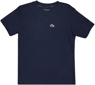 Lacoste Cl Logo Sport T-shirts Kinder - Blauw - Maat 130 - 140 CM - Katoen Jersey Blue
