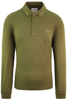 Lacoste Classic Fit Heren Khaki Poloshirt Kaki