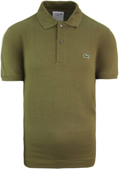 Lacoste Classic Fit Heren Khaki Poloshirt - maat S Kaki