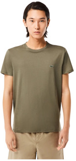 Lacoste Classic Lifestyle T-Shirt Heren - Groen - Maat XL