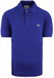 Lacoste Classic Piqué  Sportpolo casual - Maat XS  - Mannen - blauw
