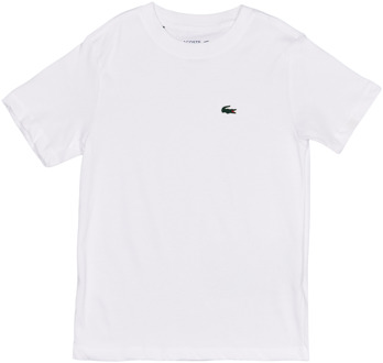 Lacoste Classic T-shirts Kinder - Wit - Maat 152 - 160 CM - Katoen Jersey White