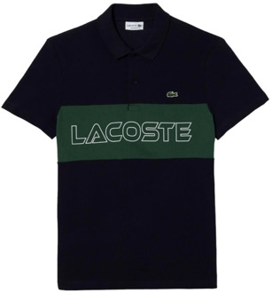 Lacoste Colorblock Polo Shirt voor Heren Lacoste , Blue , Heren - Xl,L,M,S