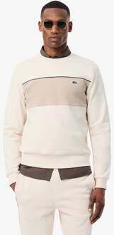 Lacoste Colorblock Sweatshirt Heren crème - S,M,L,XL,XXL