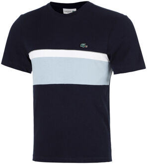 Lacoste Colorblock T-shirt Heren donkerblauw - M