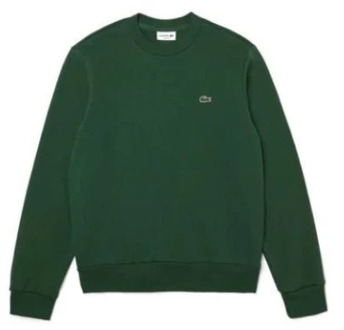 Lacoste Comfortabele Crewneck Sweatshirt voor Mannen Lacoste , Green , Heren - 2XL