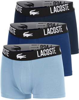 Lacoste Cotton Stretch Boxershort Verpakking 3 stuks Heren donkerblauw - XL
