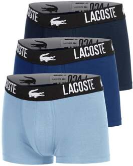 Lacoste Cotton Stretch Trunk Boxershort Verpakking 3 Stuks Heren-Donkerblauw - XL