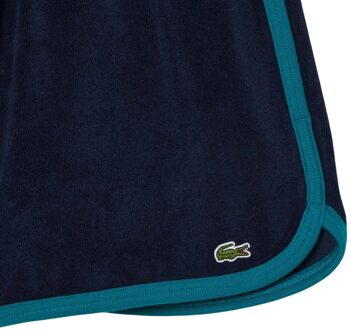 Lacoste Dames/Dames badstof shorts met contrastdetail (Blauw)