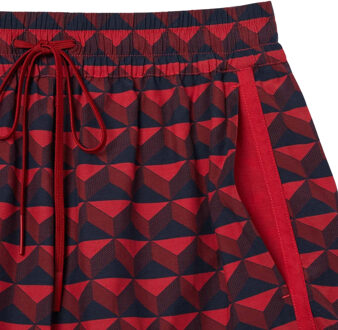 Lacoste Dames/Dames Draped Shorts met grafische print (Rood) - EU 38 / UK 10