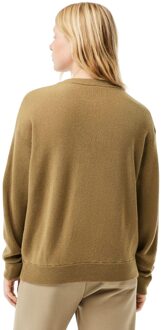 Lacoste Dames/Dames Gekaarde Moss Stitch Relaxed Fit Trui (Bruin) - EU 42 / UK 14