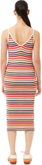 Lacoste Dames/Dames Gestreepte Katoenmix Lange Maxi Jurk (Veelkleurig) - maat Groen