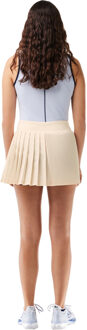 Lacoste Dames/Dames Gevoerde Geplooide Tennisshort (Crème) - EU 34 / UK 6