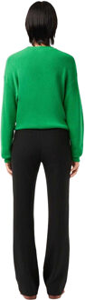 Lacoste Dames/Dames Hoge Taille Uitlopende Broek (Zwart) - EU 36 / UK 8