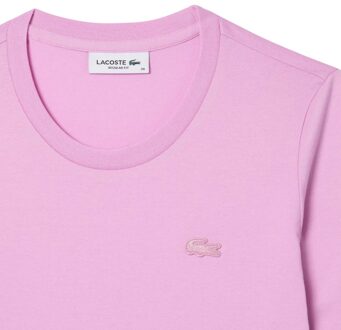 Lacoste Dames/Dames Katoen Zacht 3/4 Mouwen T-shirt (Roze) - EU 34 / UK 6