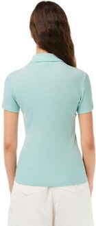 Lacoste Dames/Dames L.12.D Geribd Slim Poloshirt (Munt) - maat EU 40 / UK 12 Mint