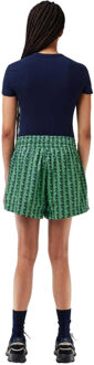 Lacoste Dames/Dames Monogram Korte Broek (Groen/blauw) - EU 40 / UK 12