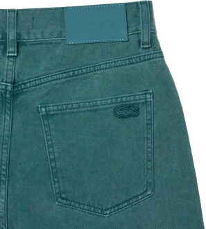 Lacoste Dames/Dames Natuurlijk Geverfde Denim Rechte Benen Jeans (Groen)